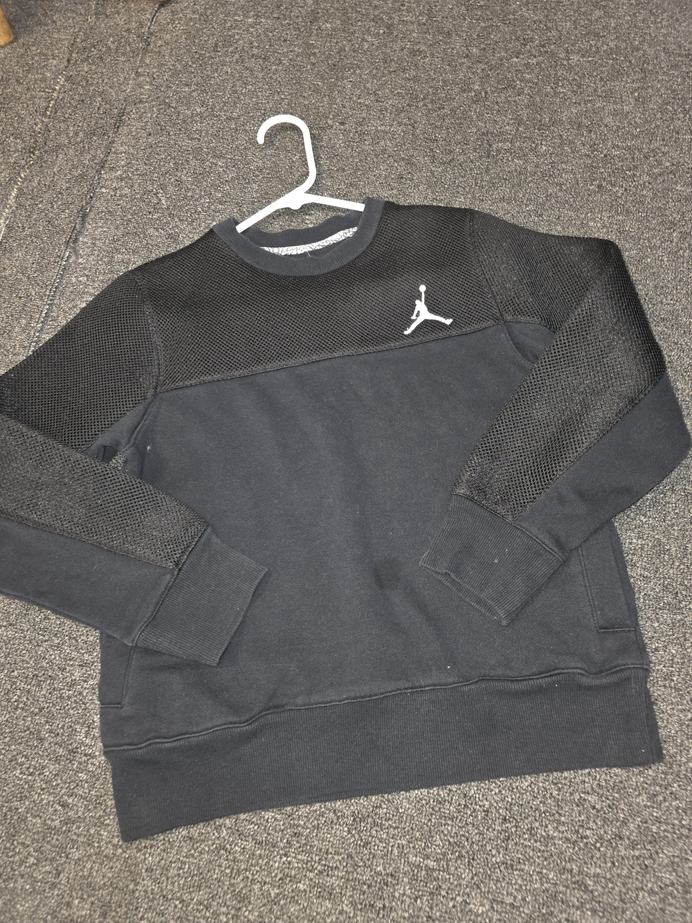 Youth Jordan Black Crewneck Sweatshirt